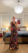 Load image into Gallery viewer, Floral Halter Maxi Dress - Black Multi
