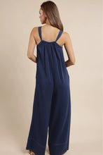 Load image into Gallery viewer, Frayed ham Jumpsuit - Navy
