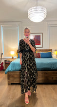 Load image into Gallery viewer, Kimono Sequin Dress - Black/Gold
