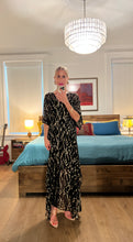 Load image into Gallery viewer, Kimono Sequin Dress - Black/Gold
