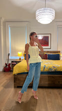 Load image into Gallery viewer, Smocked Ruffle eyelet top - Yellow
