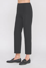 Load image into Gallery viewer, hi rise ponte ankle slacks - black
