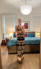 Load image into Gallery viewer, Tie back Top &amp; pants set - Black/Multi

