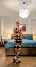 Load image into Gallery viewer, Tie back Top &amp; pants set - Black/Multi
