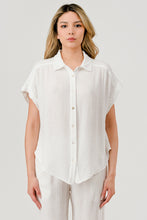 Load image into Gallery viewer, Buttondown Gauzed shirt - White
