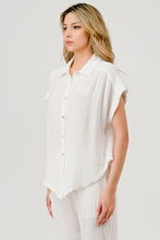 Load image into Gallery viewer, Buttondown Gauzed shirt - White
