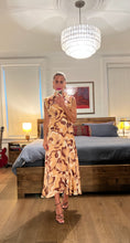 Load image into Gallery viewer, Cowl Neck Midi dress - Brown Multi
