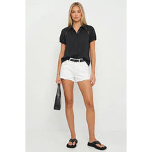 Load image into Gallery viewer, cutout detail ss blouse - black
