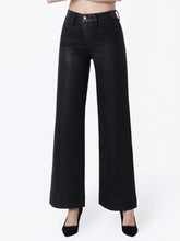 Load image into Gallery viewer, touser hem coated wide jean - black
