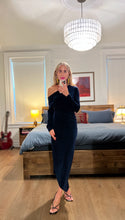 Load image into Gallery viewer, ALIS ASYMETRIC DRESS - NAVY

