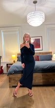 Load image into Gallery viewer, ALIS ASYMETRIC DRESS - NAVY

