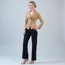 Load image into Gallery viewer, soft suede zip up jacket - Sand

