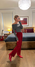 Load image into Gallery viewer, Off Shoulder Sweater - Char
