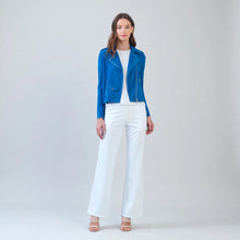 Load image into Gallery viewer, suede zip up jacket - French Blue
