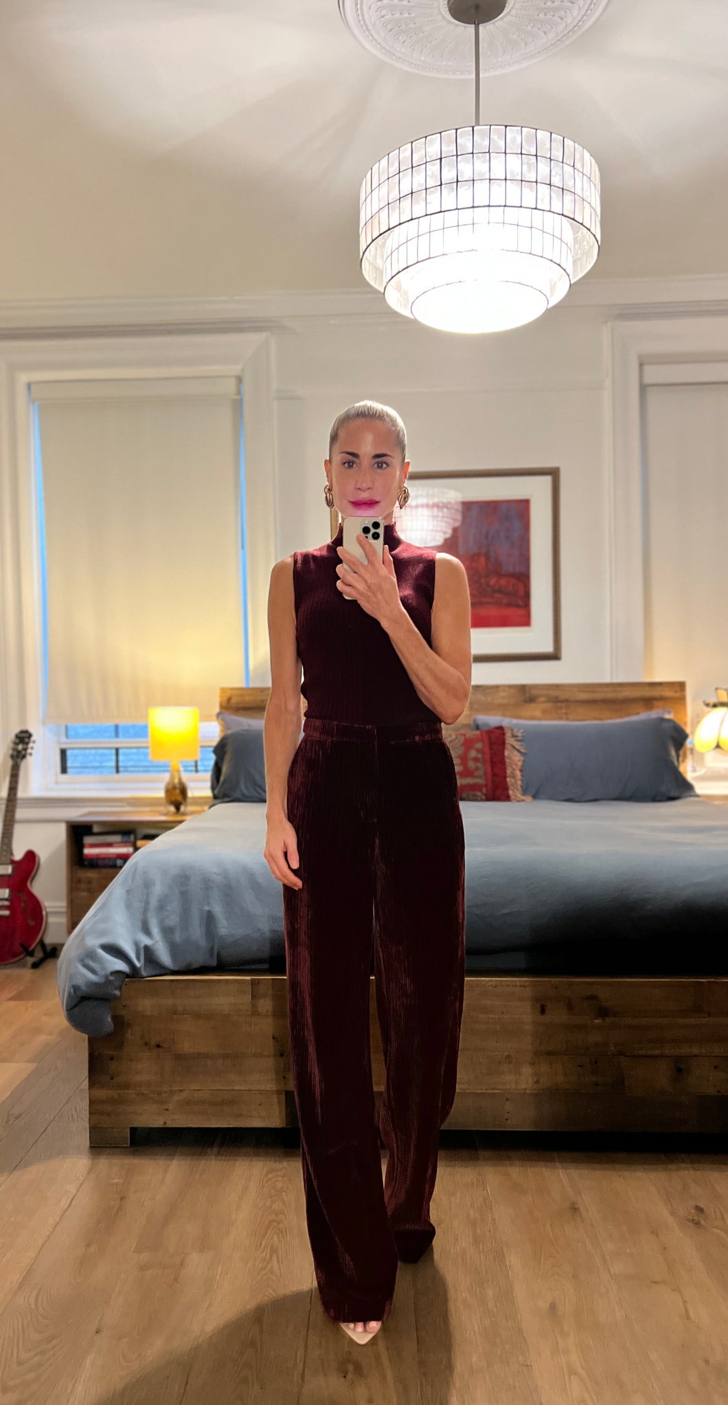 Corduroy pants - Burgundy