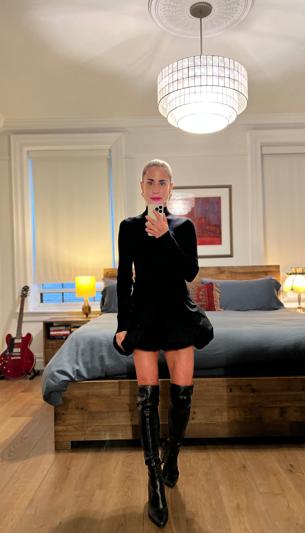 pen dress - black