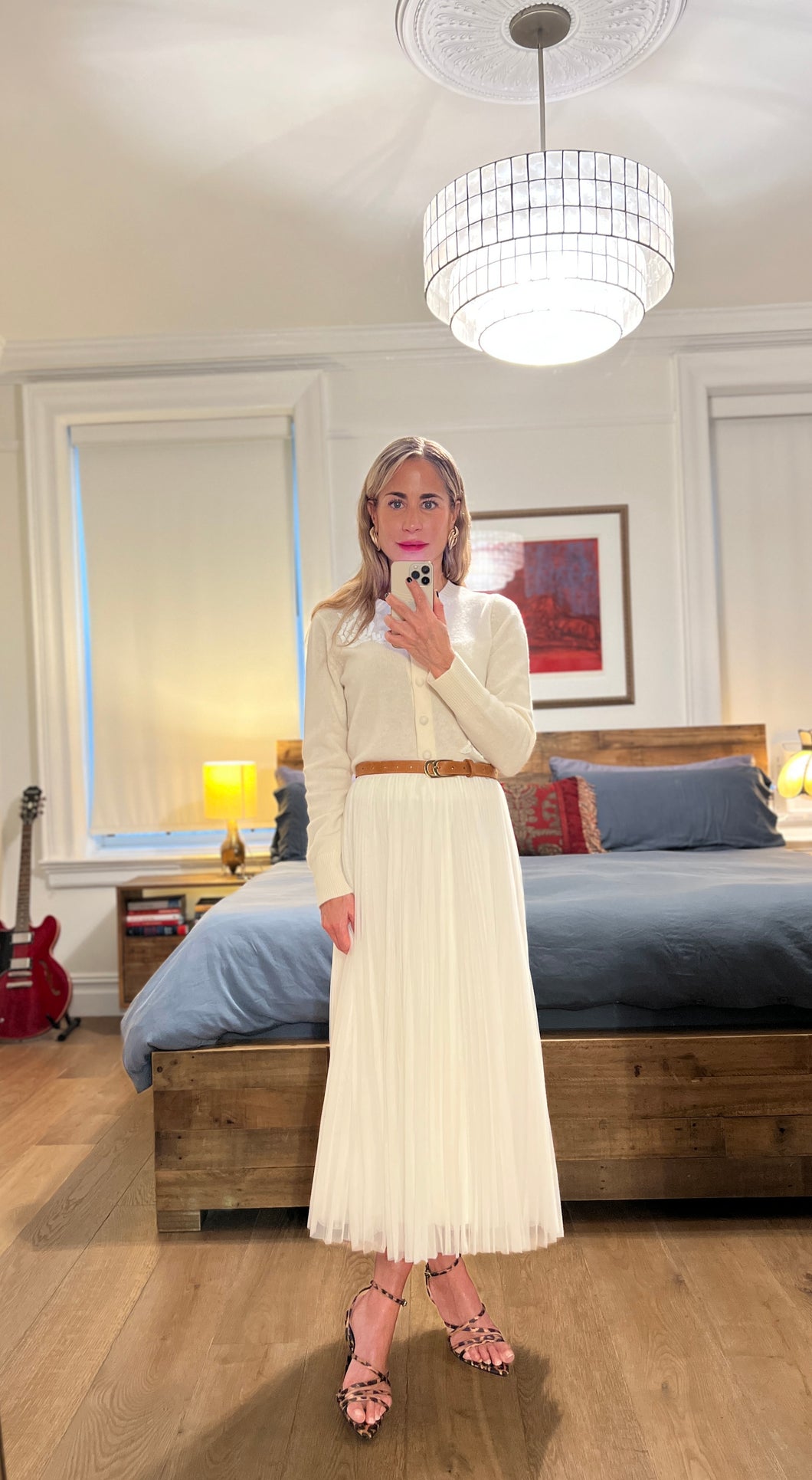 Pleated Tulle Skirt - Ivory