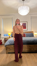 Load image into Gallery viewer, Wide Leg Pants - Burgundy
