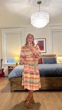Load image into Gallery viewer, l/s printed belted dress - blush
