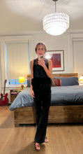 Load image into Gallery viewer, Feather trim Top - Black

