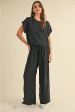 Load image into Gallery viewer, VISCOSE STITCHED PANTS - BLACK
