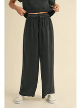 Load image into Gallery viewer, VISCOSE STITCHED PANTS - BLACK
