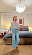 Load image into Gallery viewer, Striped Button up shirt - Denim
