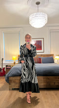 Load image into Gallery viewer, Zebra A line dress - BW
