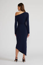 Load image into Gallery viewer, ALIS ASYMETRIC DRESS - NAVY
