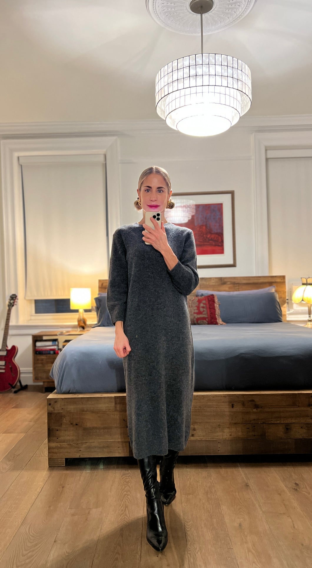 Midi Sweater Dress - Char