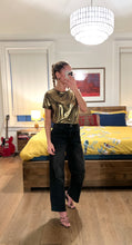 Load image into Gallery viewer, meatlic s/s top - gold
