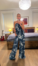 Load image into Gallery viewer, Palm tree jumpsuit - Navy
