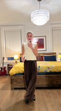 Load image into Gallery viewer, Gold Bow Knit Top - Cream
