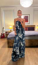 Load image into Gallery viewer, Palm tree jumpsuit - Navy
