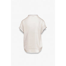 Load image into Gallery viewer, whipstitch drop sld blouse - papyrus
