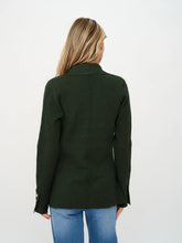 Load image into Gallery viewer, knitted tailored blazer - olive
