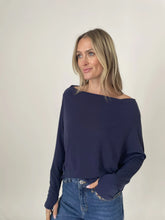 Load image into Gallery viewer, any top knit - navy
