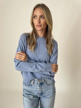 Load image into Gallery viewer, fringed swtr - blue
