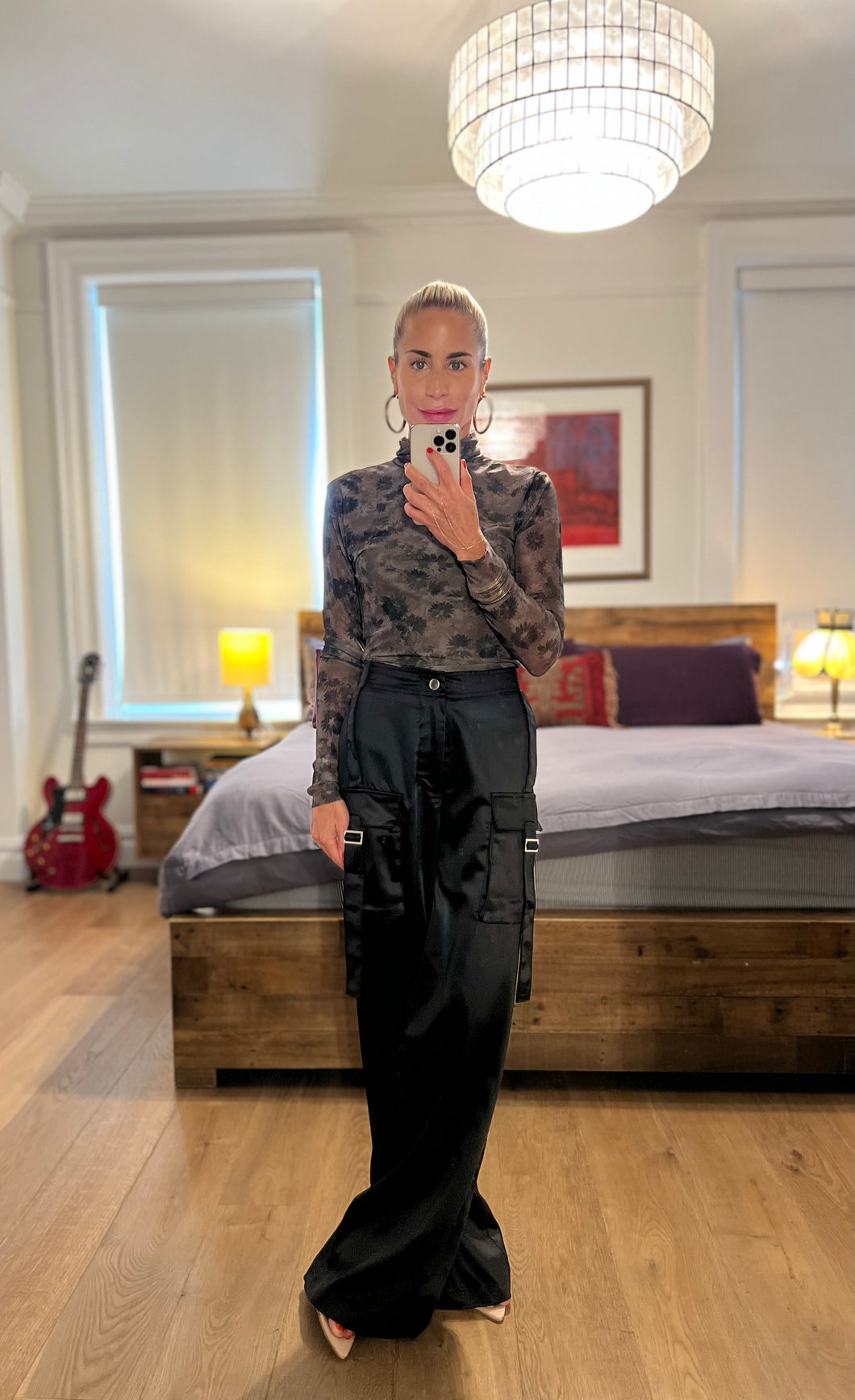 Hi Waist cargo pants - Black