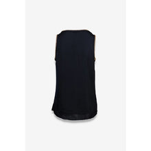 Load image into Gallery viewer, whipstitch flowy tank - black
