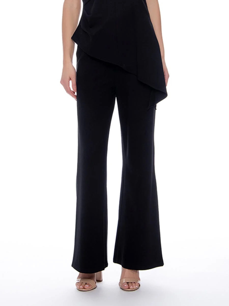 ponte pull onn slacks - BLACK