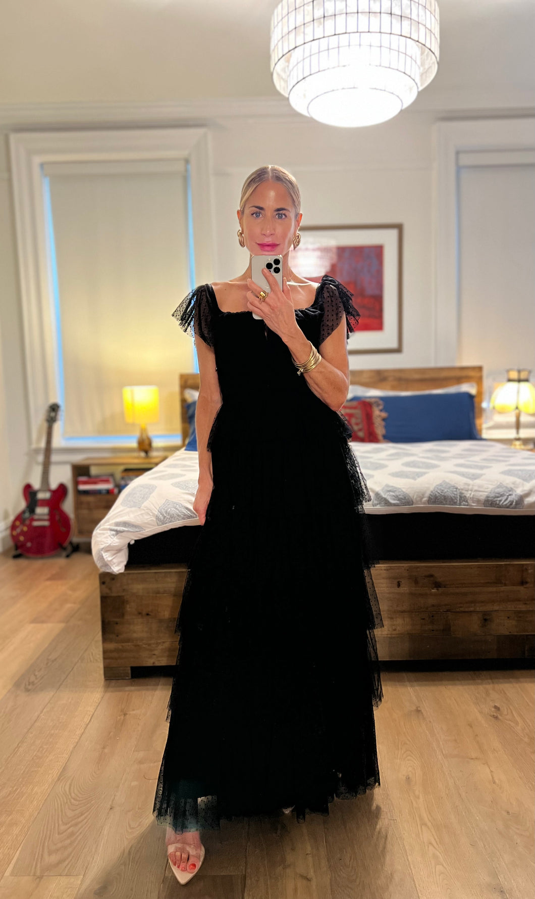 Maxi Mesh Dress - Black