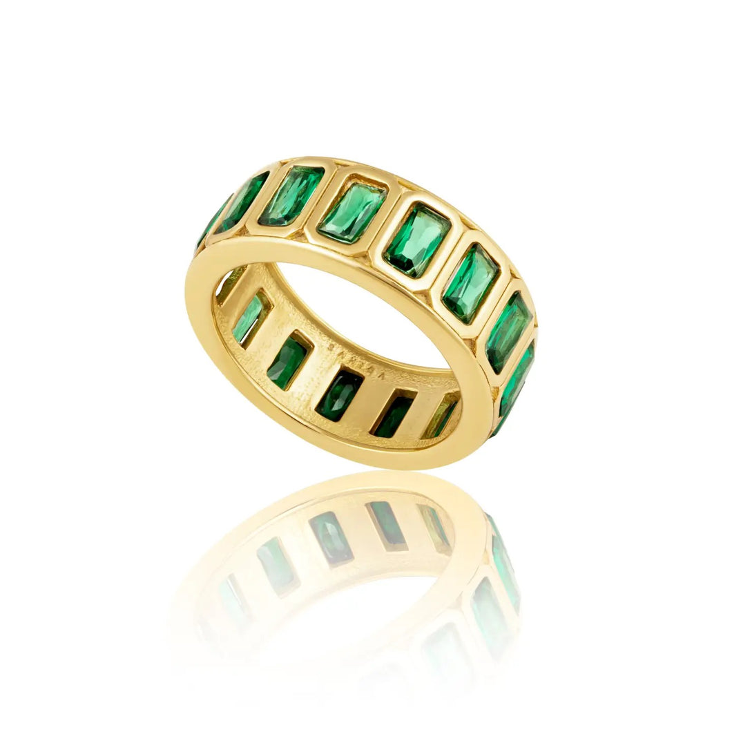 peyton ring - emerald