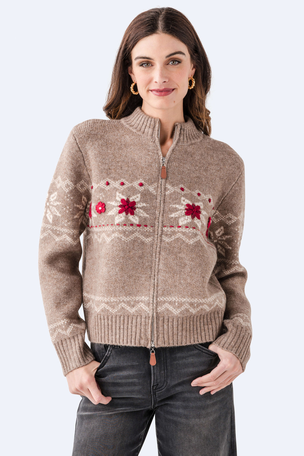 ls/ nayeli cardi - taupe