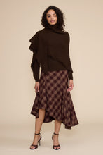 Load image into Gallery viewer, Mikey Asymmetrical skirt - Brown
