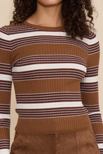 Load image into Gallery viewer, Astrid striped Top - Brown multi
