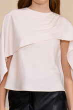 Load image into Gallery viewer, Cape satin top - Ivory
