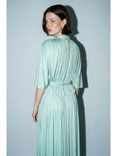 Load image into Gallery viewer, pleated plunge maxi set - mint
