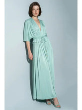 Load image into Gallery viewer, pleated plunge maxi set - mint
