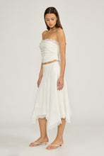 Load image into Gallery viewer, Ruched Tube Top - White
